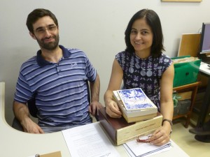 Os professores Tiago Gil e Teresa Marques, responsáveis pela coordenação