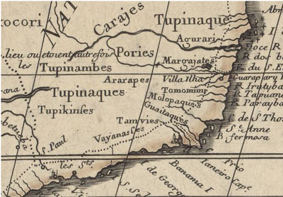 L’Amérique Méridional e Dressée sur les Observations de Mrs. de l'Academie Royal e des Sciences & quelques autres, & sur les Memoires les plus recens / par G. de l'Isle Geographe